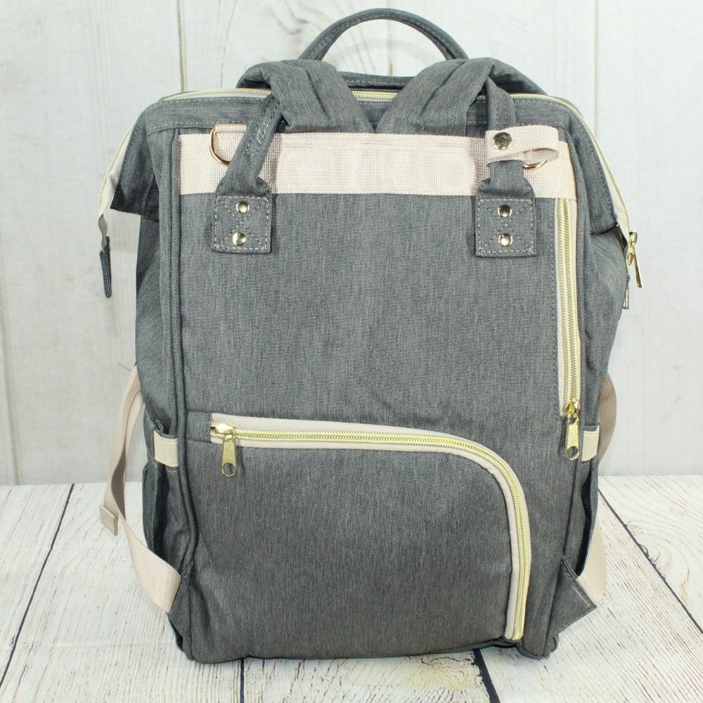 Gimars Gray Breathable Waterproof Multi-Functional Maternity Diaper Backpack Bag - Picture 5 of 11